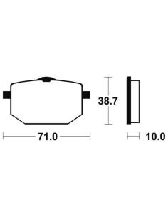 Plaquettes de frein TECNIUM Performance métal fritté - MF96 2