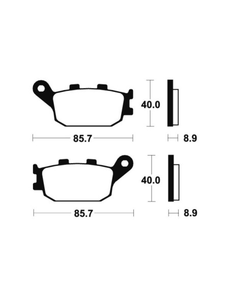 Plaquettes de frein TECNIUM Performance métal fritté - MR157