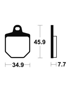 Plaquettes de frein TECNIUM Racing MX/Quad métal fritté - MOR343 2