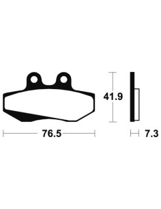 Plaquettes de frein TECNIUM route organique - MA152 2