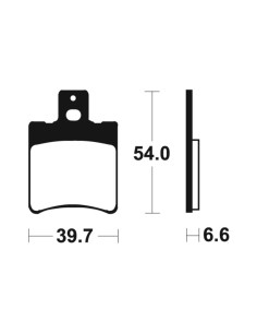 Plaquettes de frein TECNIUM Scooter organique - ME167 2