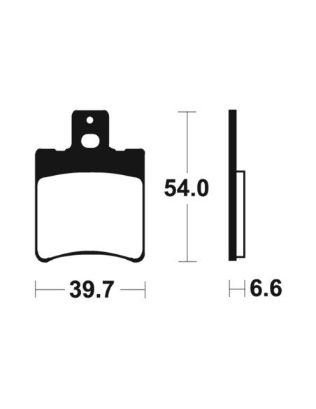 Plaquettes de frein TECNIUM Scooter organique - ME167