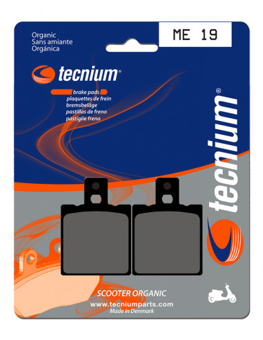 Plaquettes de frein TECNIUM Scooter organique - ME19