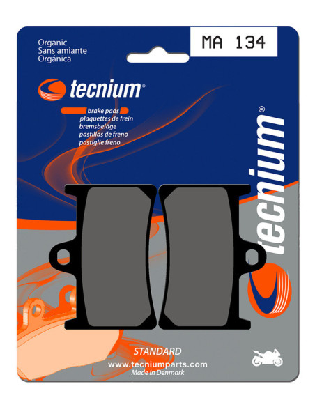 Plaquettes de frein TECNIUM route organique - MA134