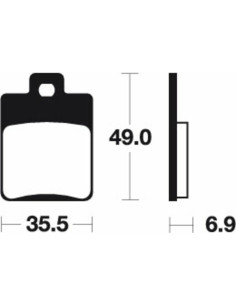 Plaquettes de frein TECNIUM Scooter organique - ME224 2