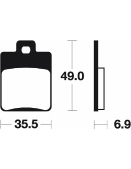 Plaquettes de frein TECNIUM Scooter organique - ME224