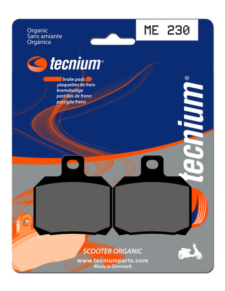 Plaquettes de frein TECNIUM Scooter organique - ME230