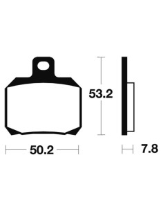 Plaquettes de frein TECNIUM Scooter organique - ME230 2