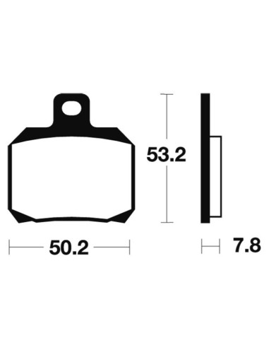 Plaquettes de frein TECNIUM Scooter organique - ME230