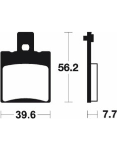 Plaquettes de frein TECNIUM Scooter organique - ME244 2