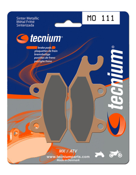 Plaquettes de frein TECNIUM MX/Quad métal fritté - MO111