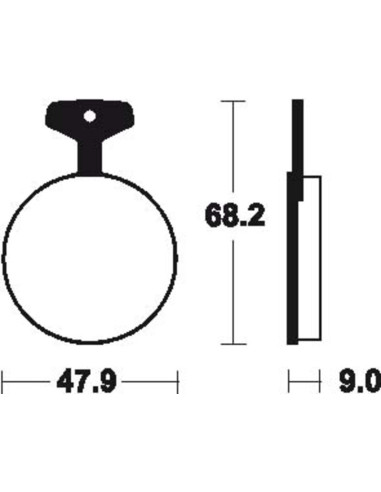 Plaquettes de frein TECNIUM route organique - MA4