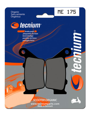 Plaquettes de frein TECNIUM Scooter organique - ME175