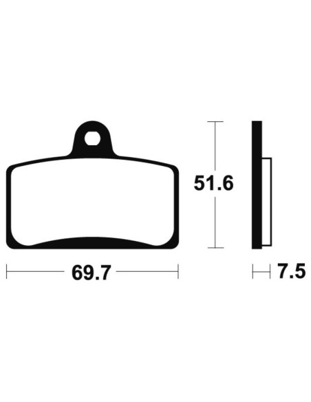 Plaquettes de frein TECNIUM Maxi Scooter métal fritté - MSS321