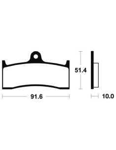 Plaquettes de frein TECNIUM route organique - MA229 2