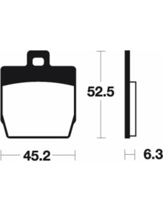 Plaquettes de frein TECNIUM Scooter organique - ME231 2