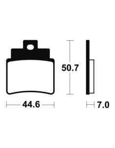 Plaquettes de frein TECNIUM MX/Quad métal fritté - MO275 2
