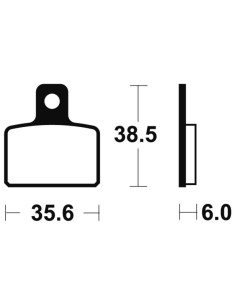 Plaquettes de frein TECNIUM Racing MX/Quad métal fritté - MOR303 2