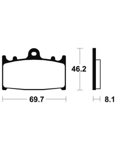 Plaquettes de frein TECNIUM route organique - MA131 2