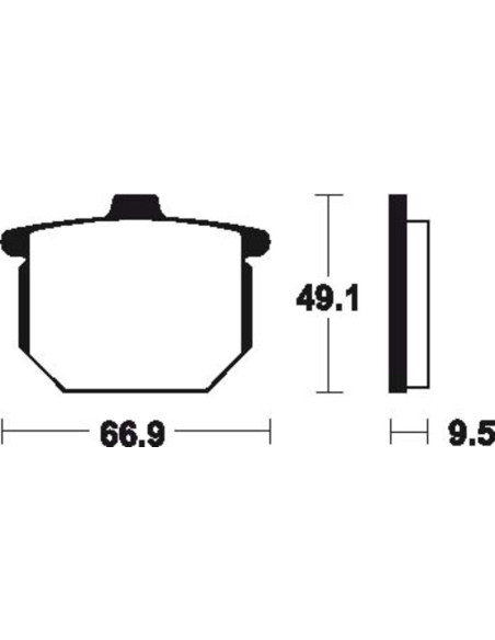 Plaquettes de frein TECNIUM route organique - MA17