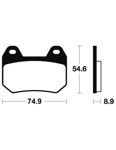 Plaquettes de frein TECNIUM route organique - MA246