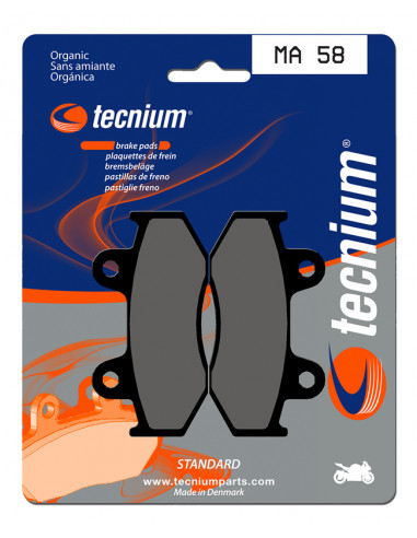 Plaquettes de frein TECNIUM route organique - MA58