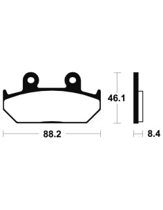 Plaquettes de frein TECNIUM Performance métal fritté - MF100 2