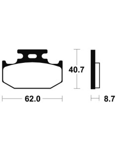 Plaquettes de frein TECNIUM MX/Quad métal fritté - MO132 2