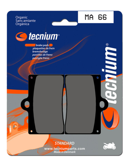 Plaquettes de frein TECNIUM route organique - MA66