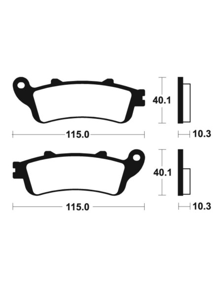 Plaquettes de frein TECNIUM Performance métal fritté - MR380