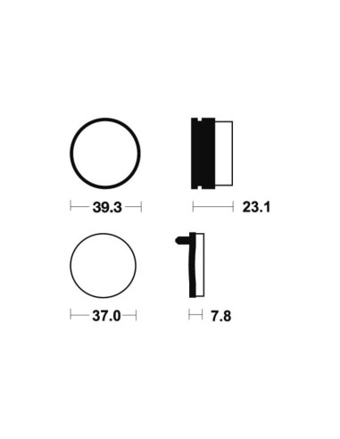 Plaquettes de frein TECNIUM MX/Quad métal fritté - MO137