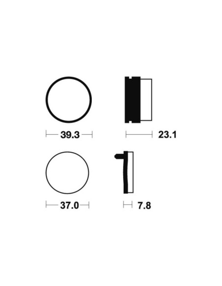 Plaquettes de frein TECNIUM MX/Quad métal fritté - MO137