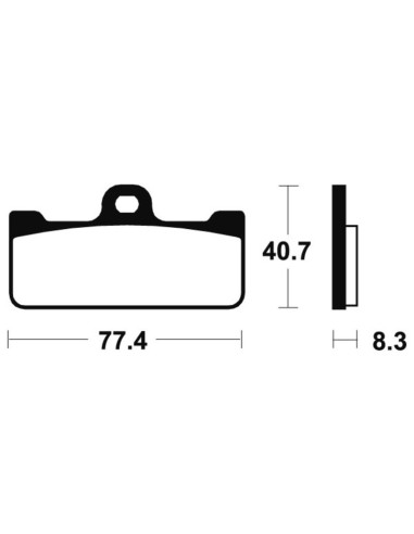 Plaquettes de frein TECNIUM Racing métal fritté carbone - MCR195