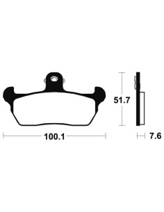 Plaquettes de frein TECNIUM route organique - MA141 2