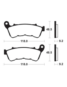 Plaquettes de frein TECNIUM Performance métal fritté - MF434 2
