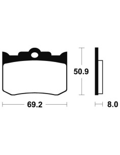 Plaquettes de frein TECNIUM Performance métal fritté - MF178 2