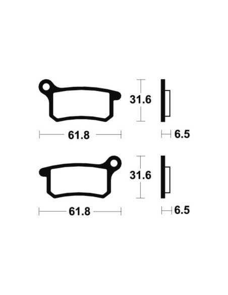 Plaquettes de frein TECNIUM MX/Quad métal fritté - MO283