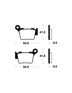Plaquettes de frein TECNIUM MX/Quad métal fritté - MO291 2