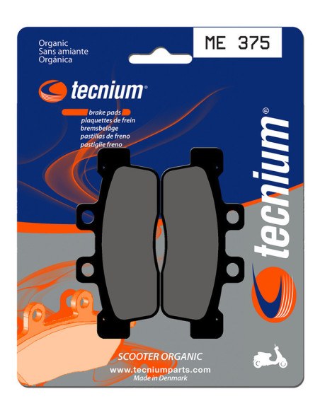 Plaquettes de frein TECNIUM Scooter organique - ME375