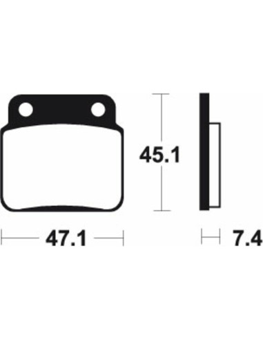 Plaquettes de frein TECNIUM route organique - MA421