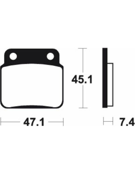Plaquettes de frein TECNIUM route organique - MA421