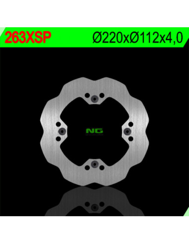 Disque de frein NG BRAKE DISC pétale fixe - 263XSP