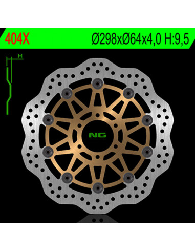 Disque de frein NG BRAKE DISC pétale flottant - 404X