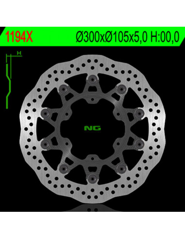 Disque de frein NG BRAKE DISC pétale flottant - 1194X