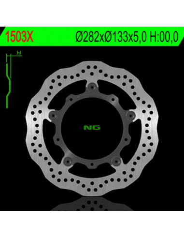 Disque de frein NG BRAKE DISC pétale semi-flottant - 1503X.