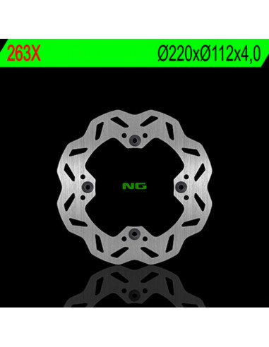 Disque de frein NG BRAKE DISC pétale fixe - 263X