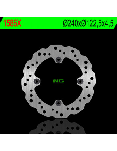 Disque de frein NG BRAKE DISC pétale fixe - 1586X