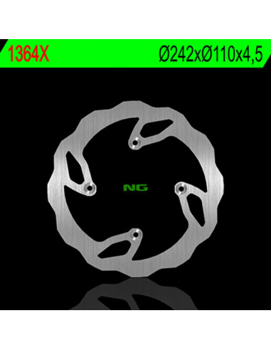 Disque de frein NG BRAKE DISC pétale fixe - 1364X