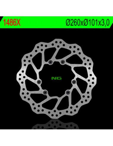 Disque de frein NG BRAKE DISC Pétale fixe - 1486X