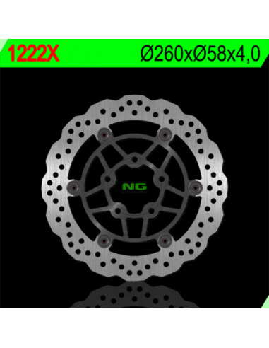 Disque de frein NG BRAKE DISC pétale flottant - 1222X